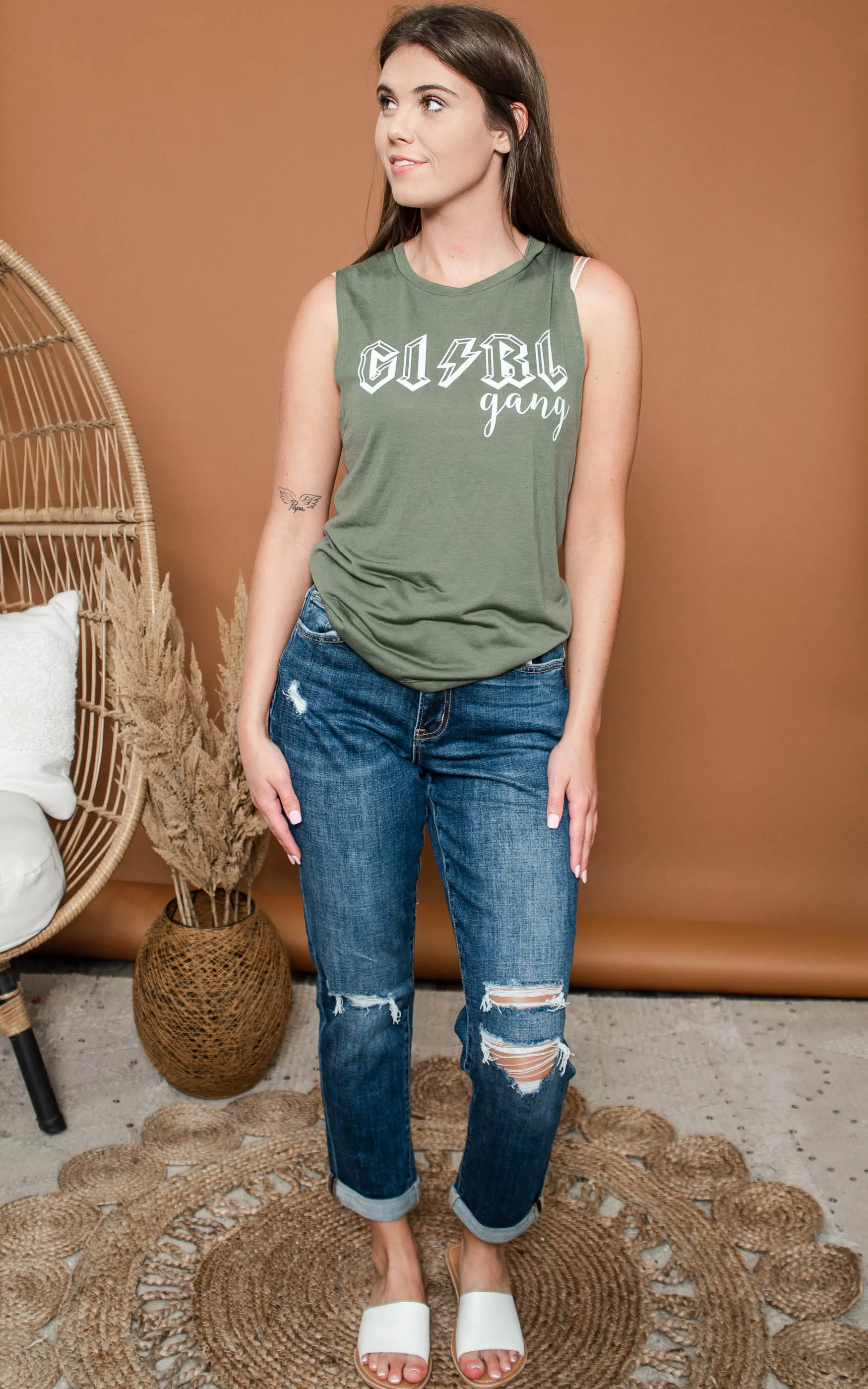 Girl Gang Lighten Muscle Tee