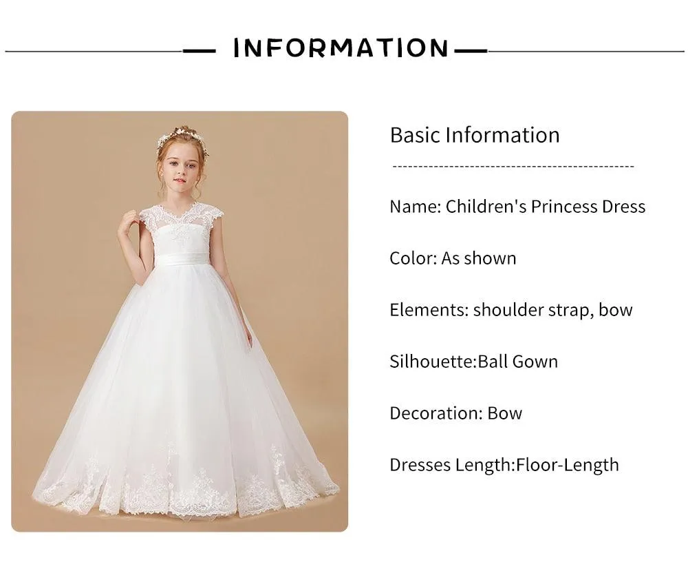 Glitter Gold Flower Girl Dress