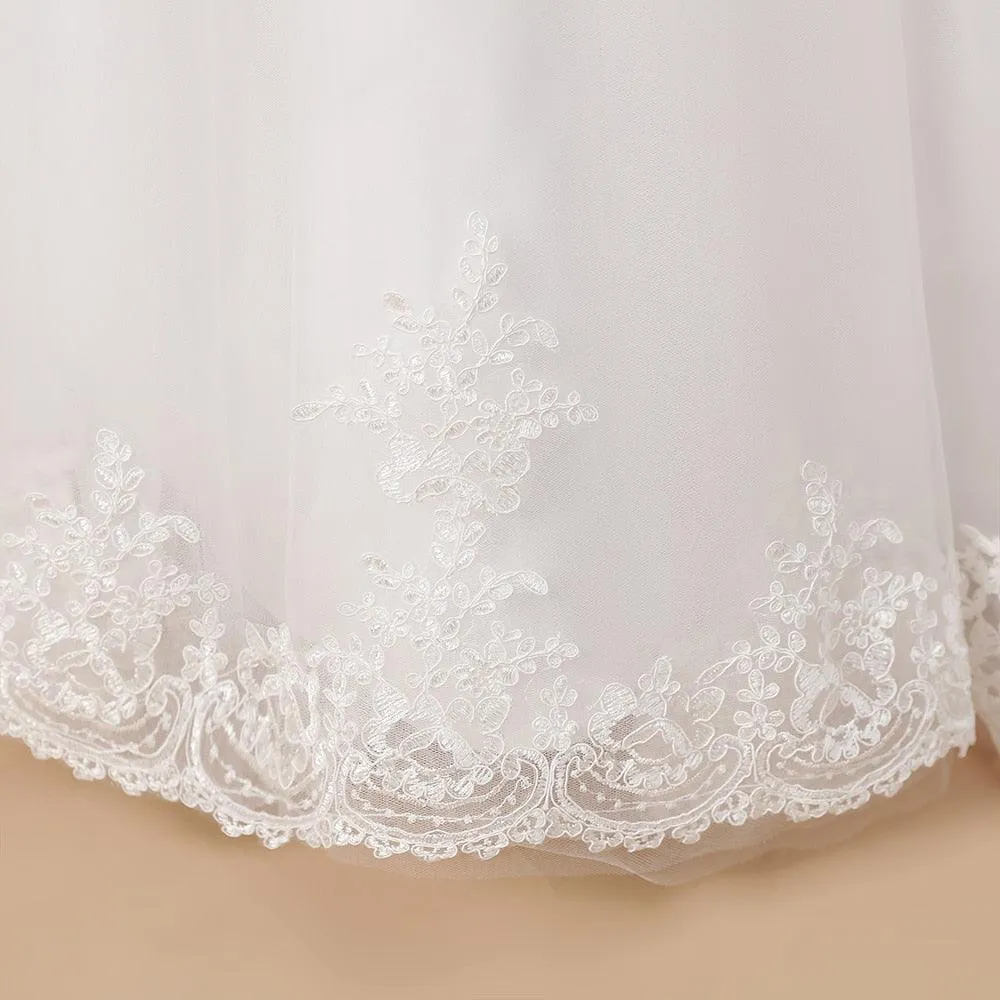 Glitter Gold Flower Girl Dress