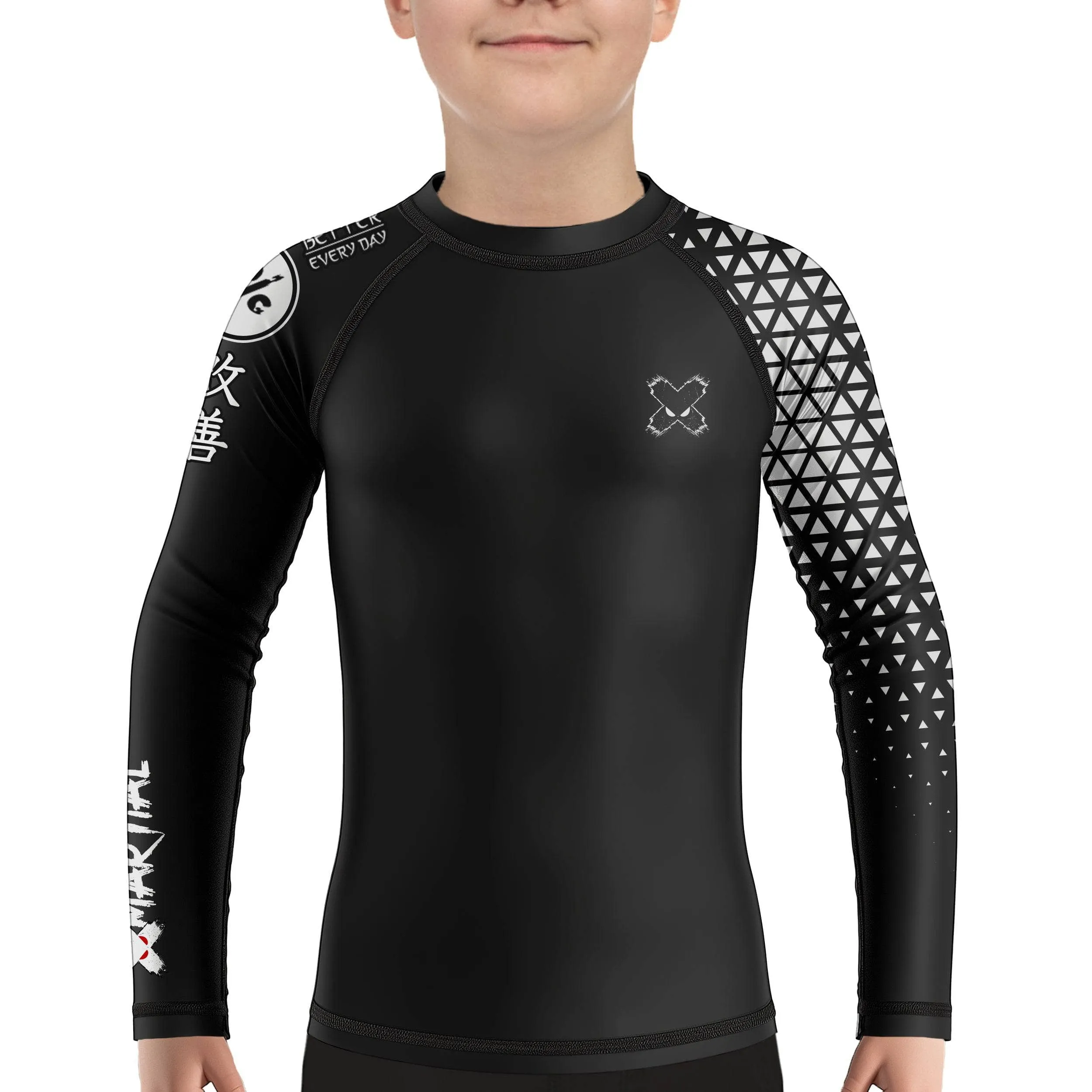 Grappler Kids Rank BJJ Rash Guard