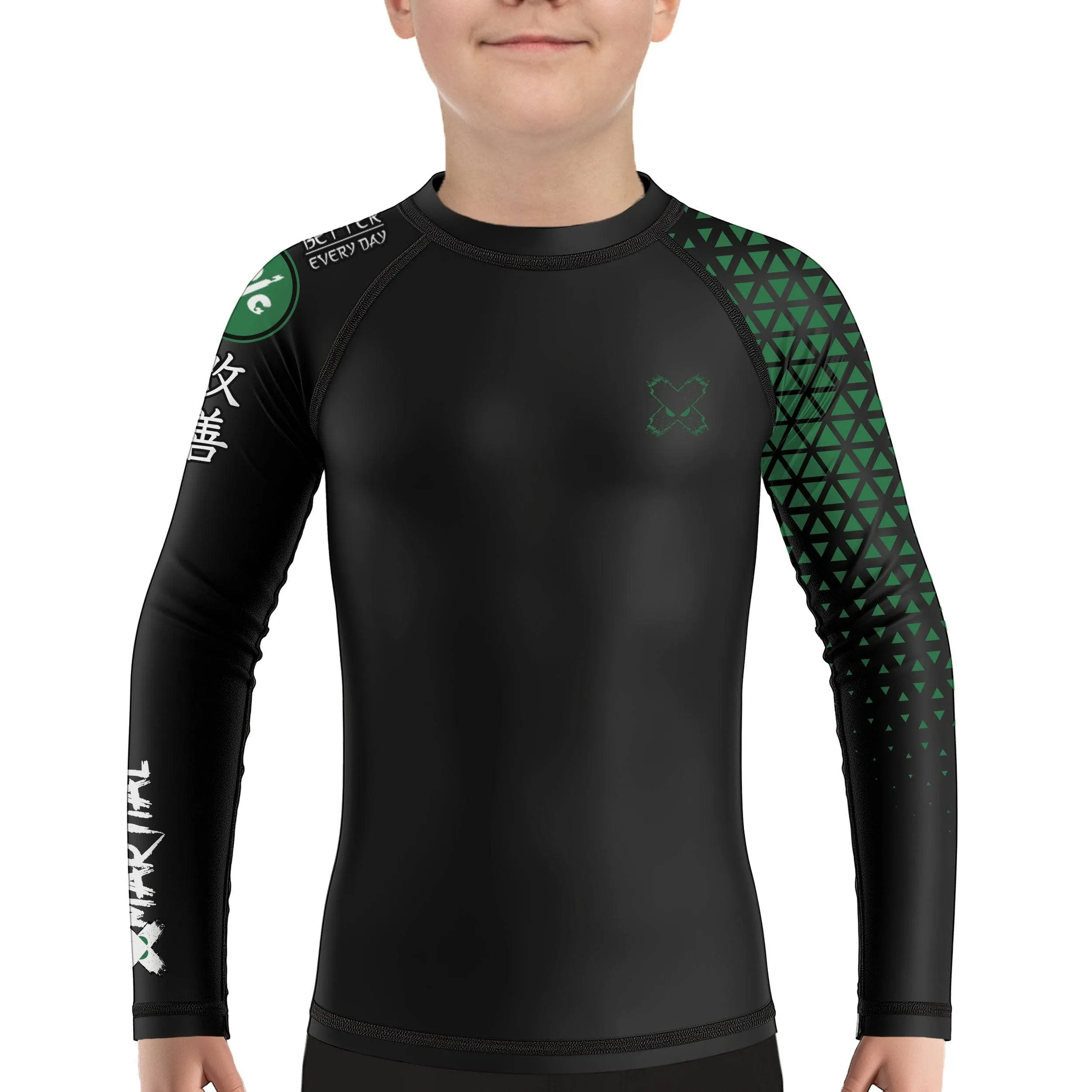 Grappler Kids Rank BJJ Rash Guard