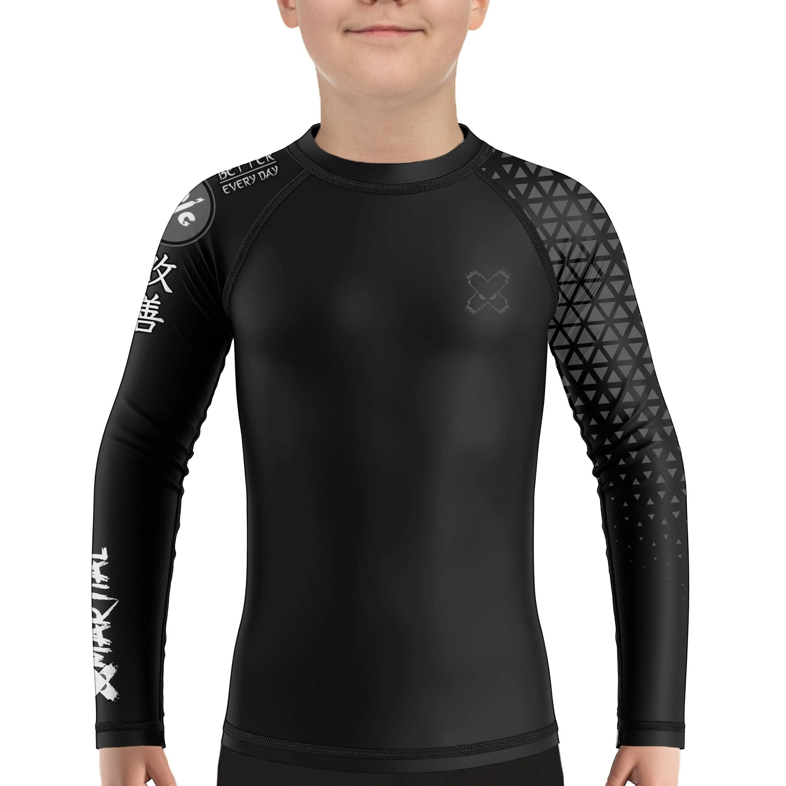 Grappler Kids Rank BJJ Rash Guard