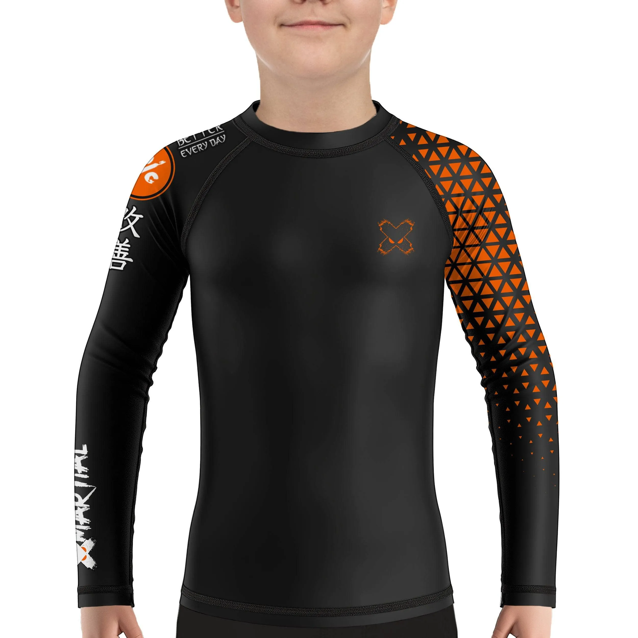 Grappler Kids Rank BJJ Rash Guard