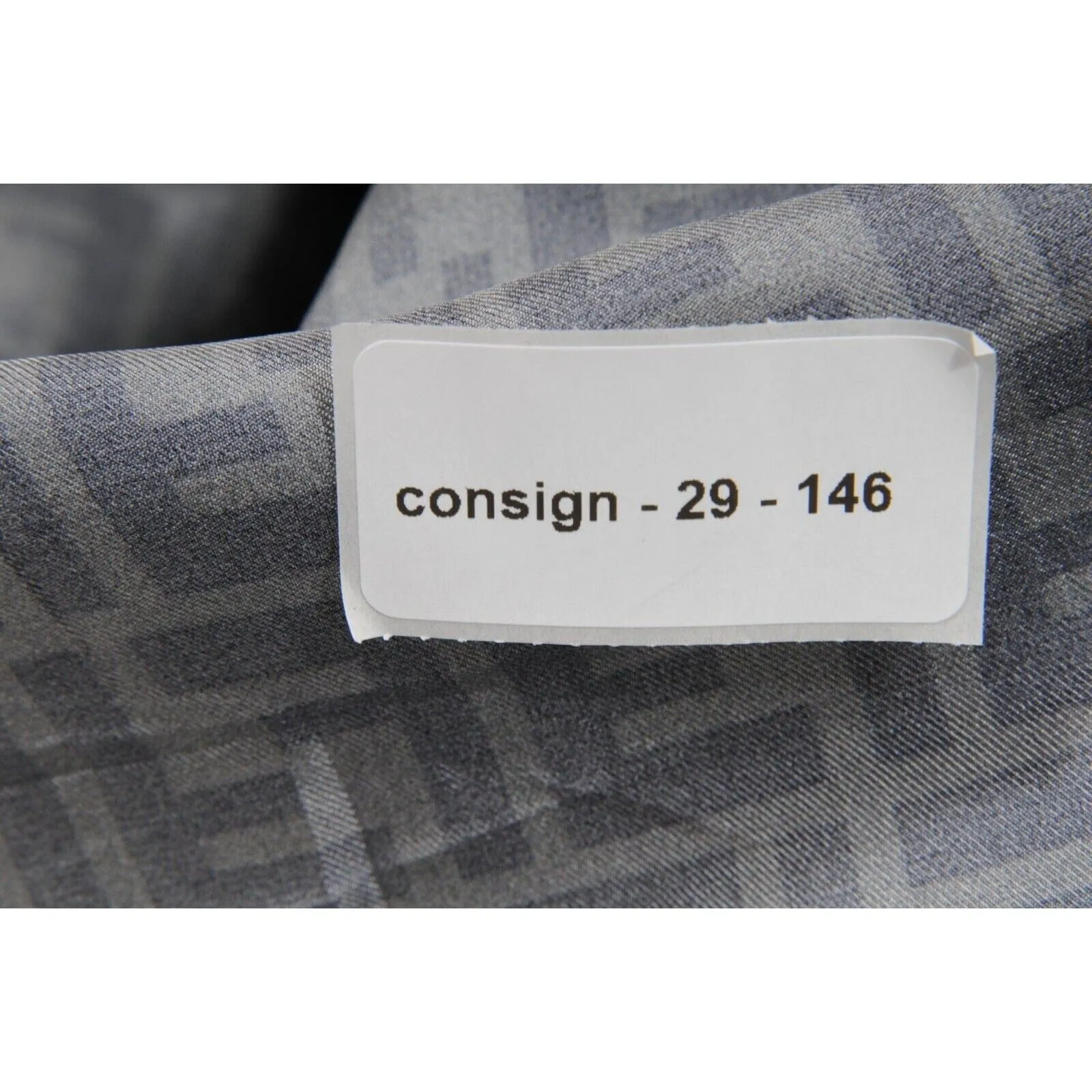 Grey Black FF logo Silk Pyjama Button Down Shirt