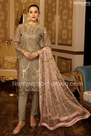 Hand Embroidered Kameez Design Pakistani Suit #PN515