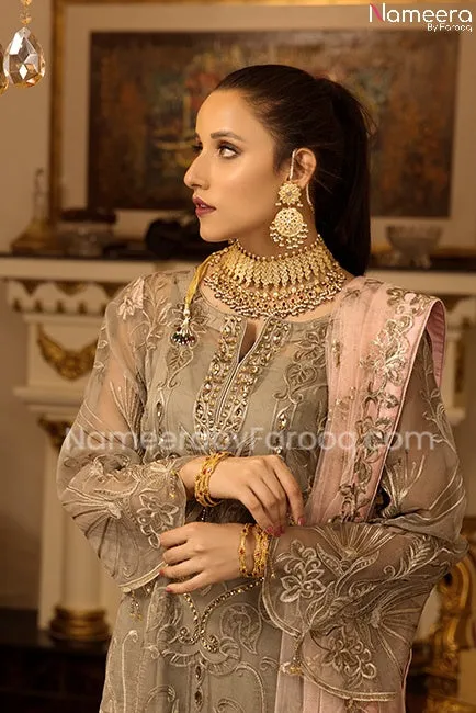 Hand Embroidered Kameez Design Pakistani Suit #PN515