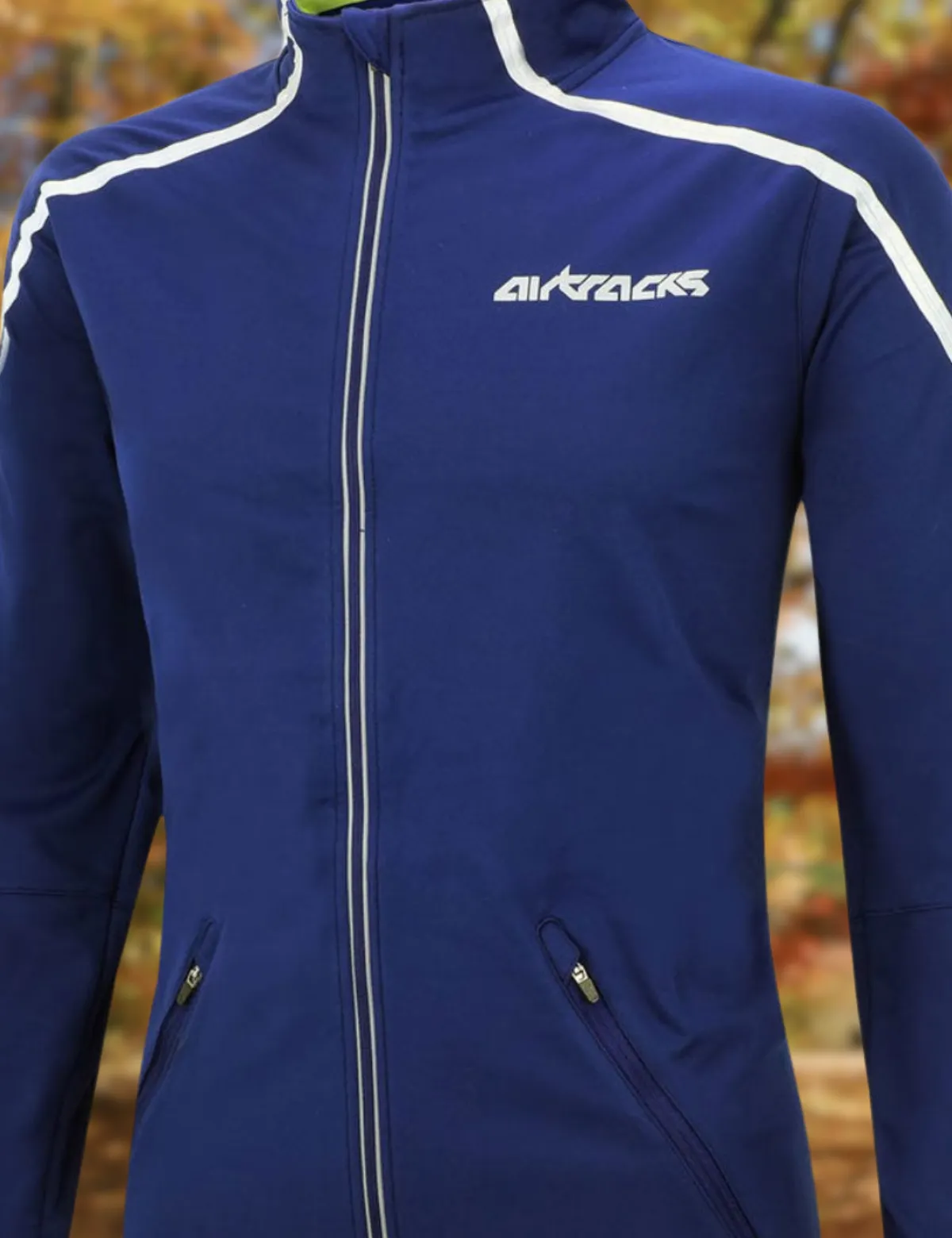 Herren Thermo Fahrradjacke - Laufjacke Air Tech Blau