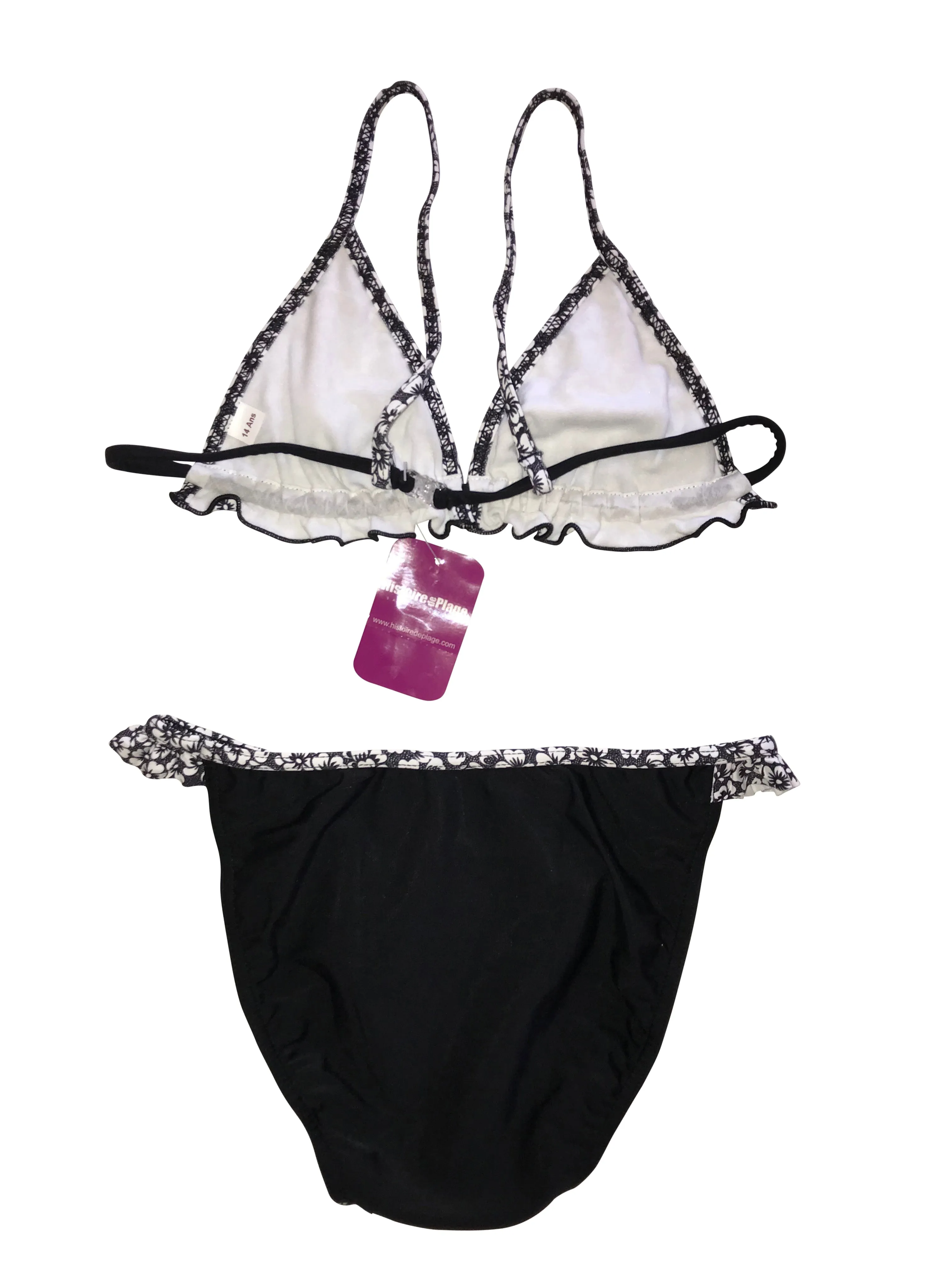 Histoire girls bikinis - black flower