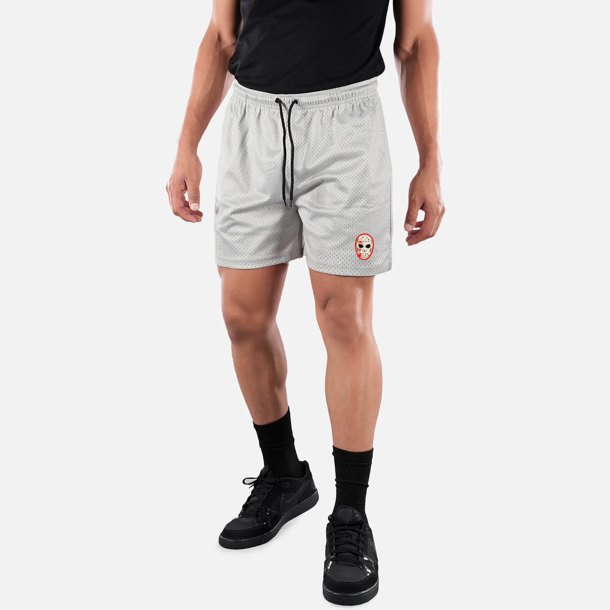 Hockey Mask Patch Shorts - 7"