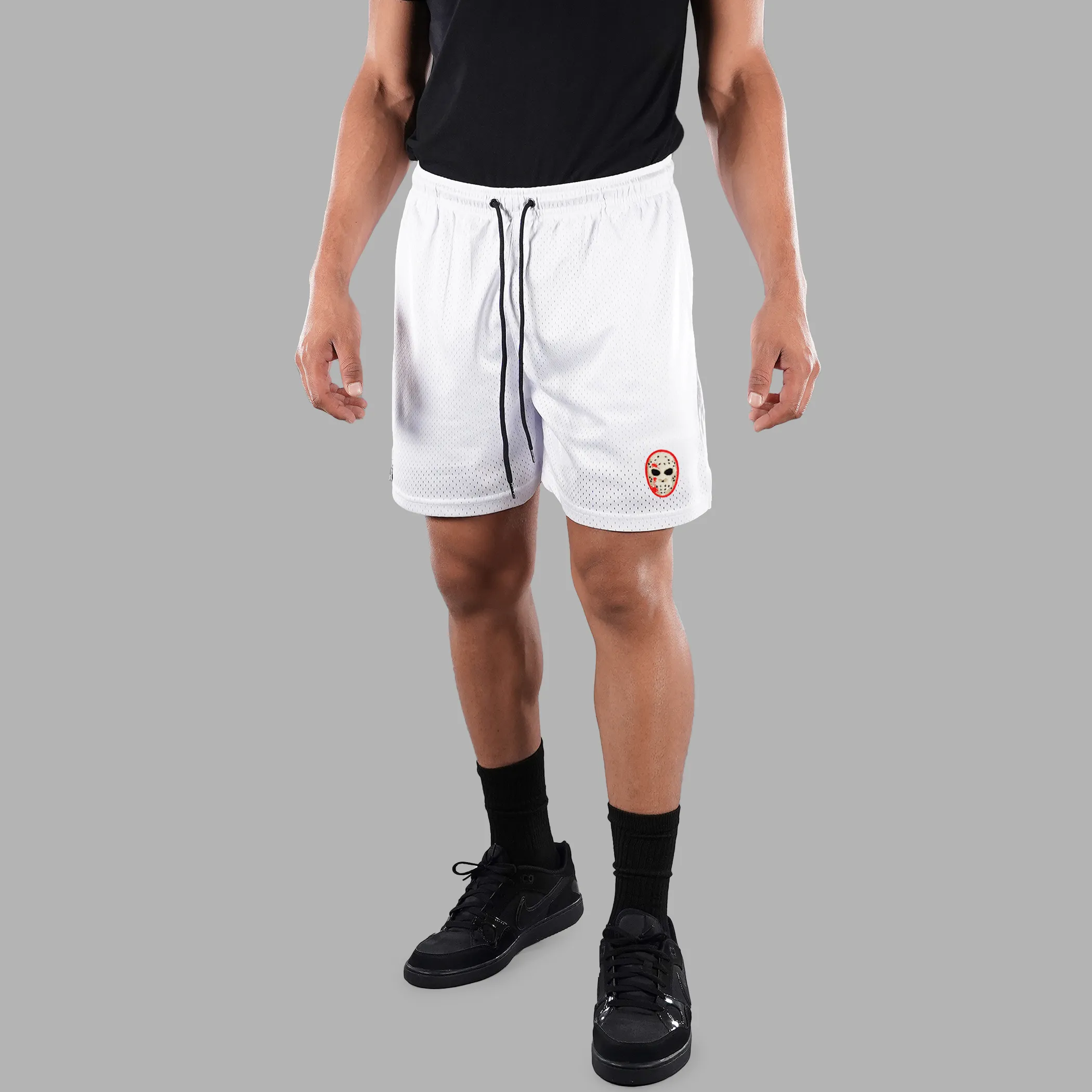 Hockey Mask Patch Shorts - 7"