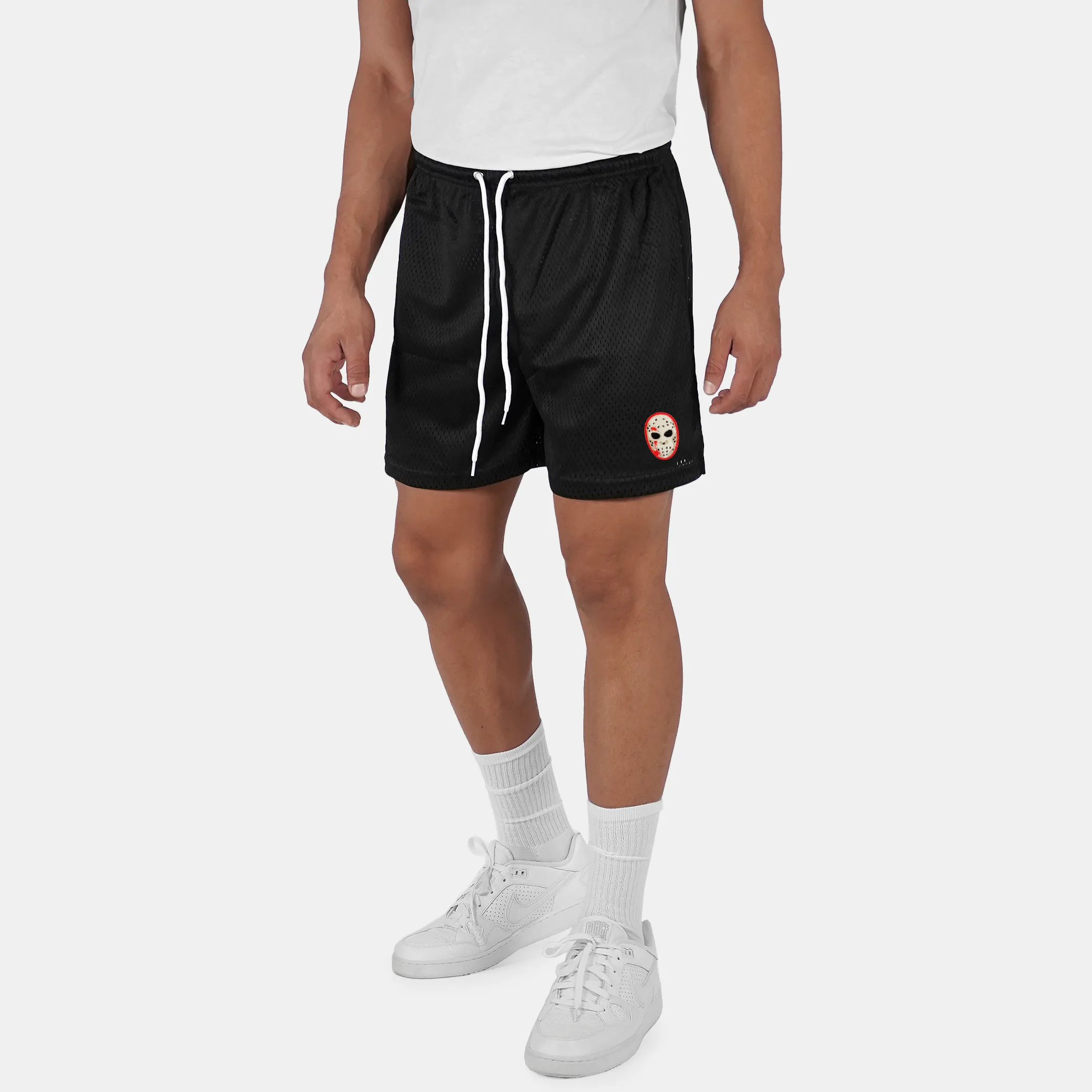 Hockey Mask Patch Shorts - 7"