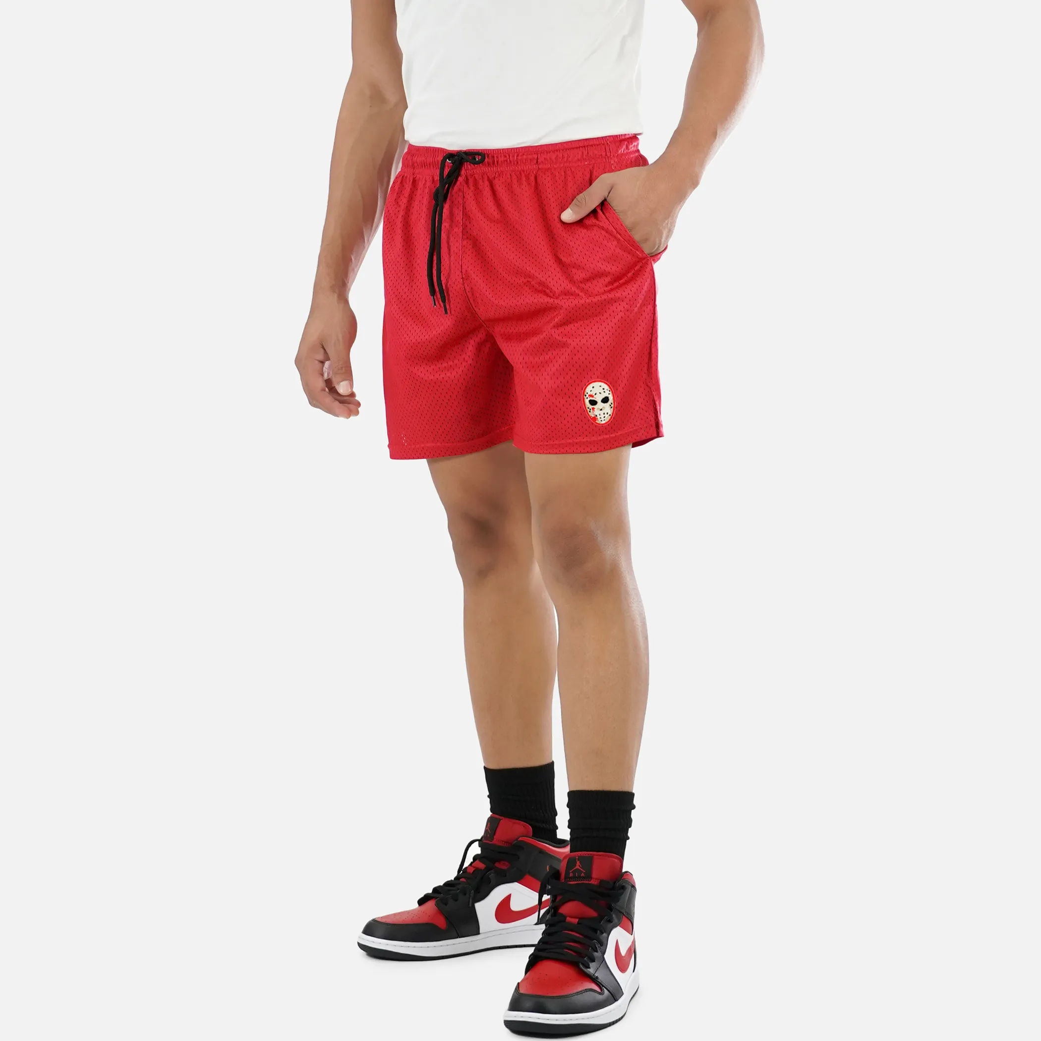 Hockey Mask Patch Shorts - 7"