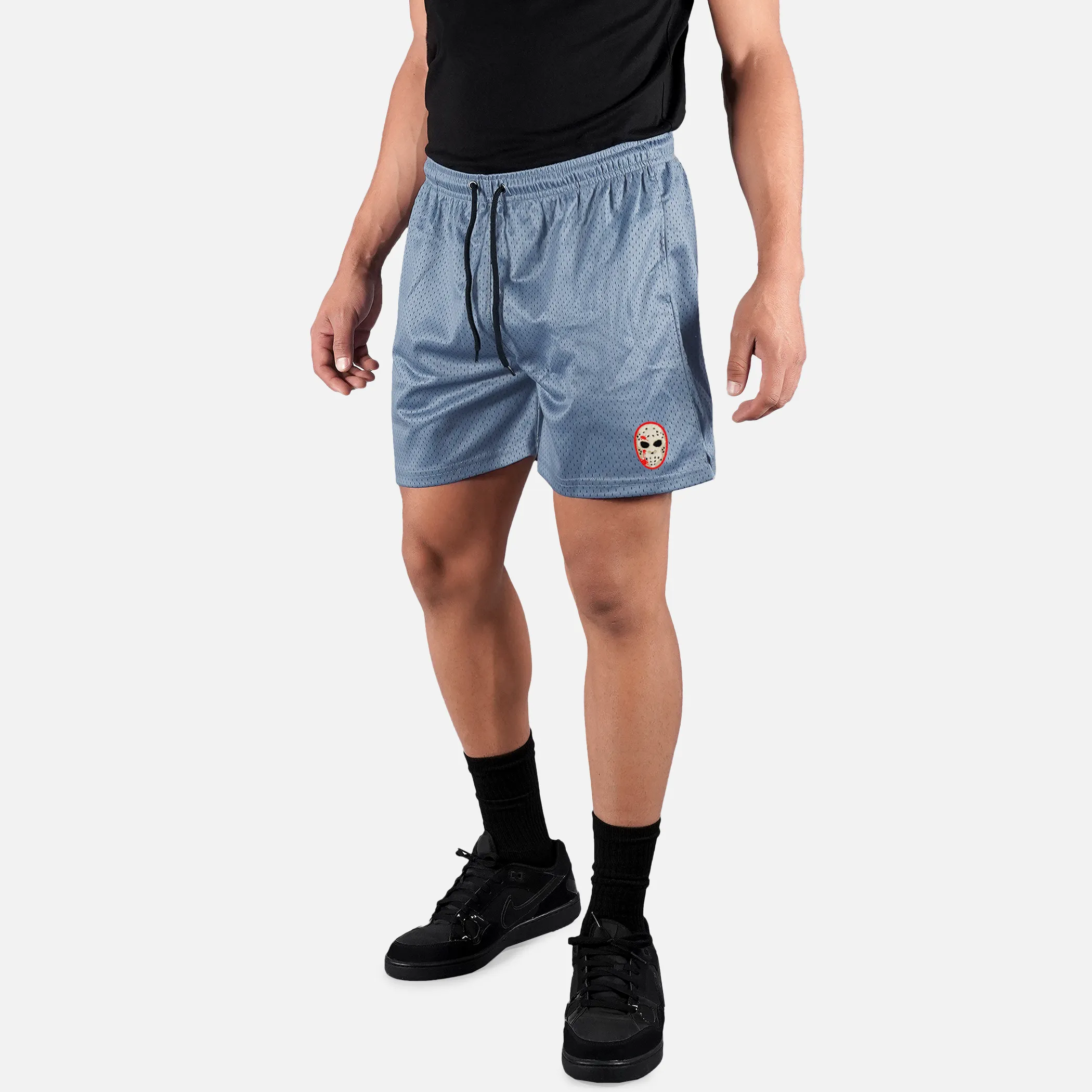 Hockey Mask Patch Shorts - 7"