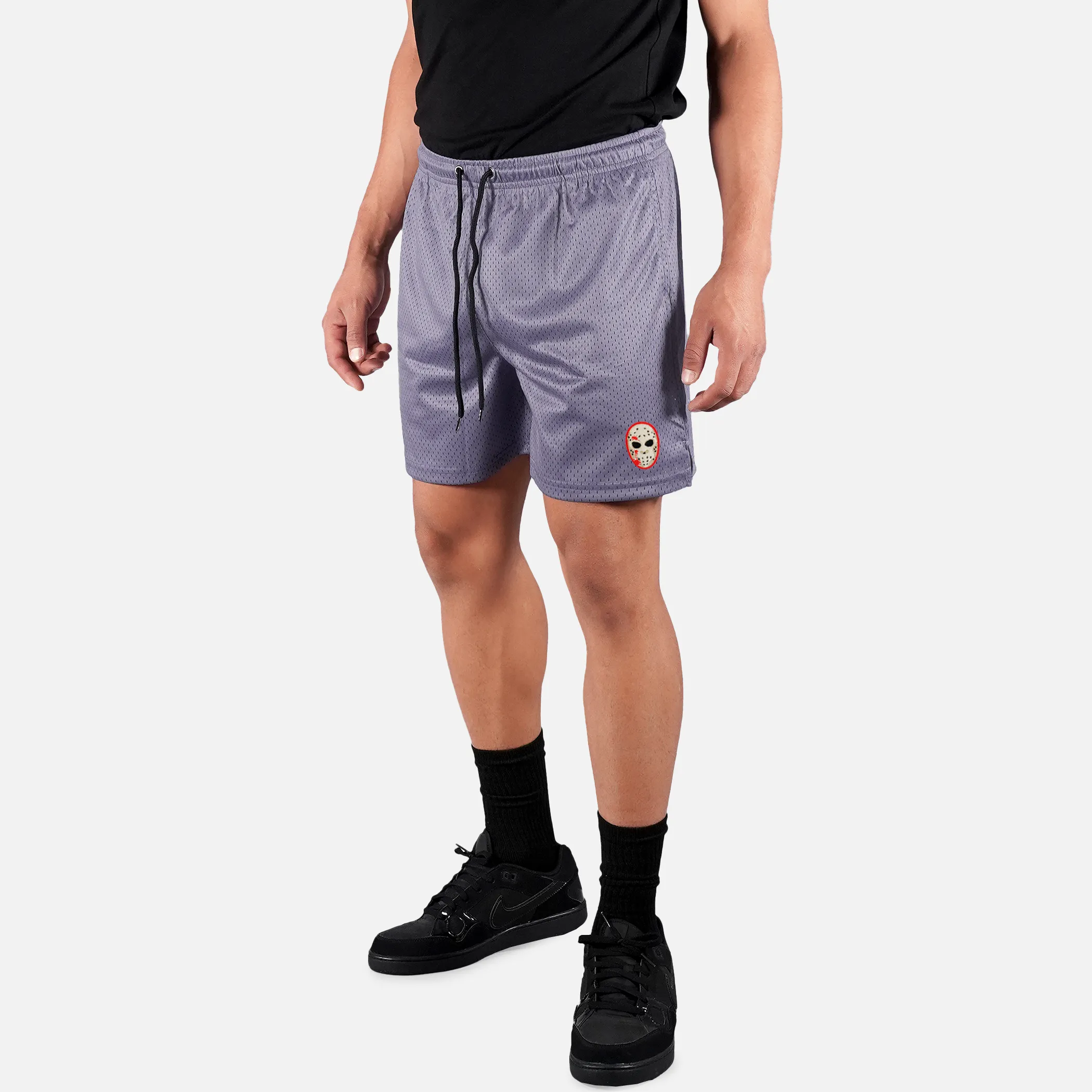 Hockey Mask Patch Shorts - 7"