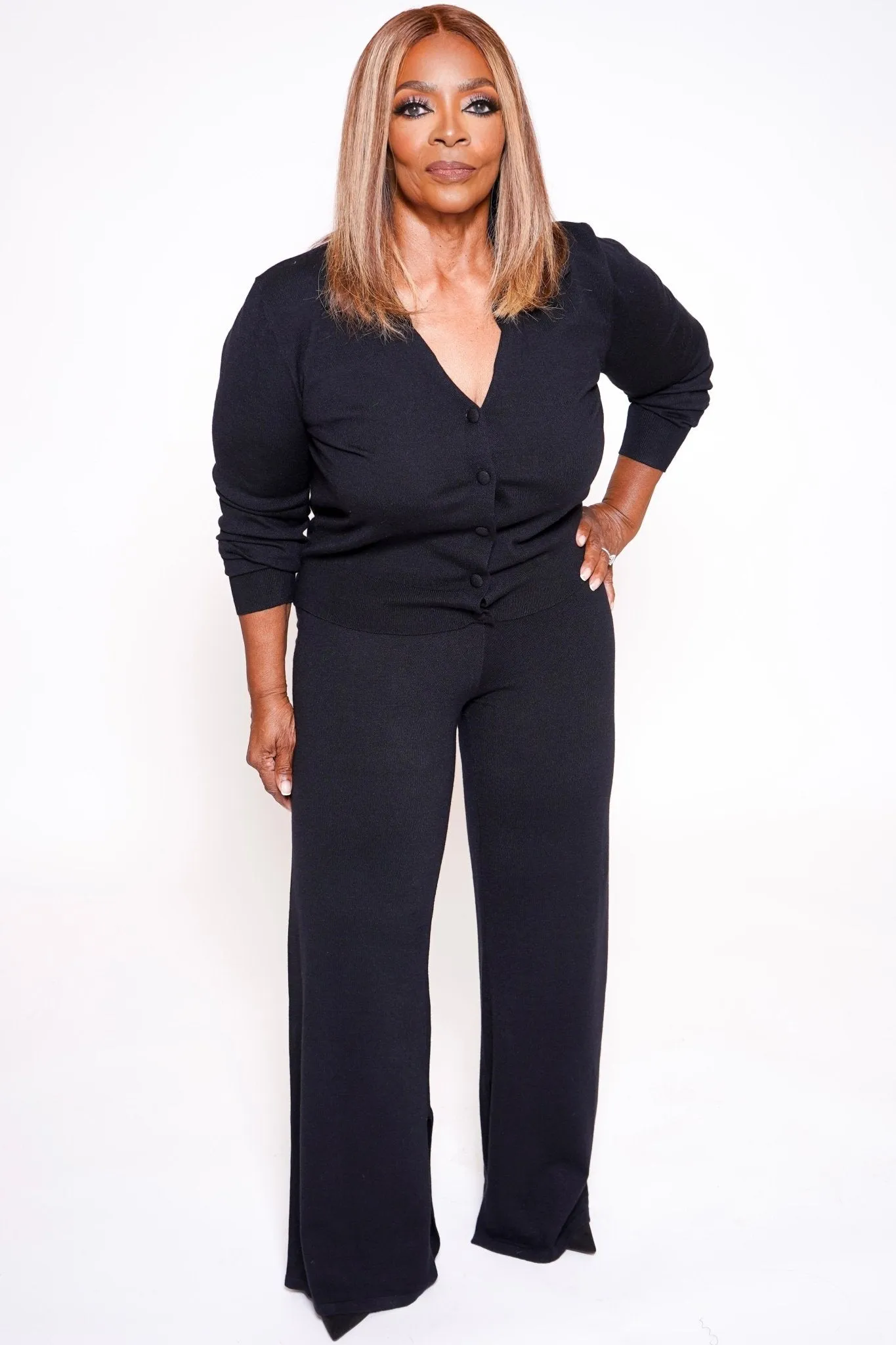 Jenna Polo Cardigan Set