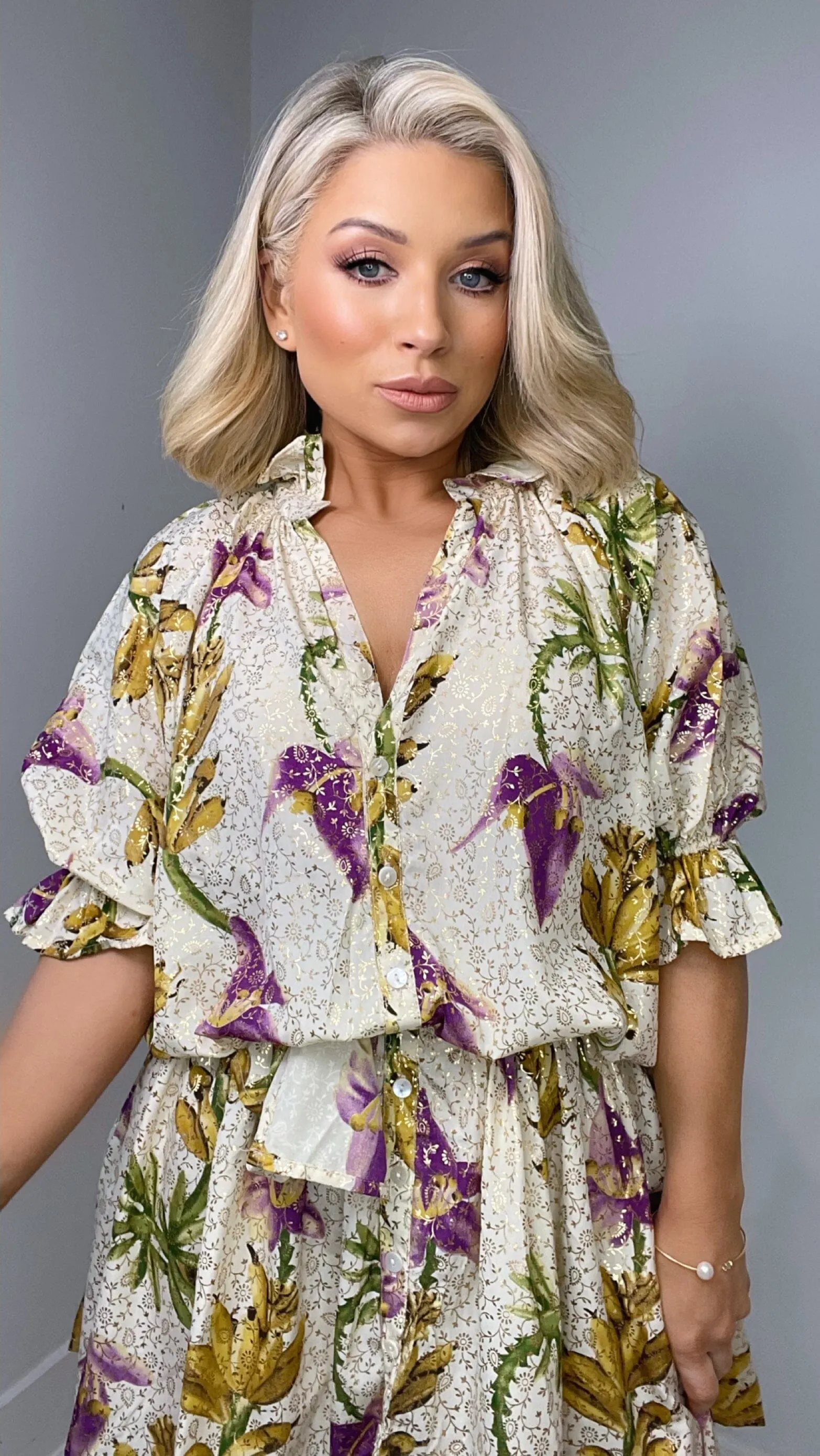 JULES TROPICAL PRINTED DRESS - MULTICOLOUR