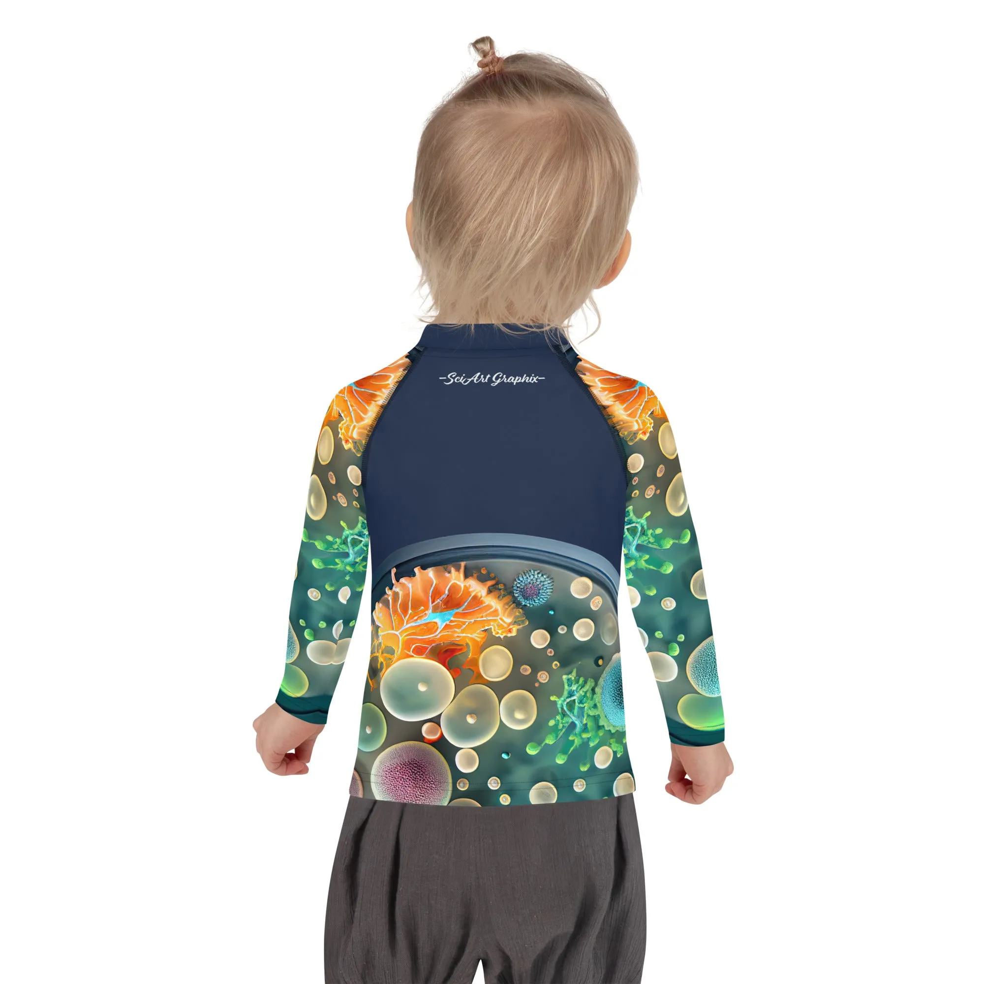 Kids Rash Guard Green World