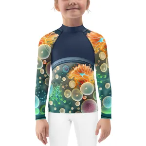 Kids Rash Guard Green World