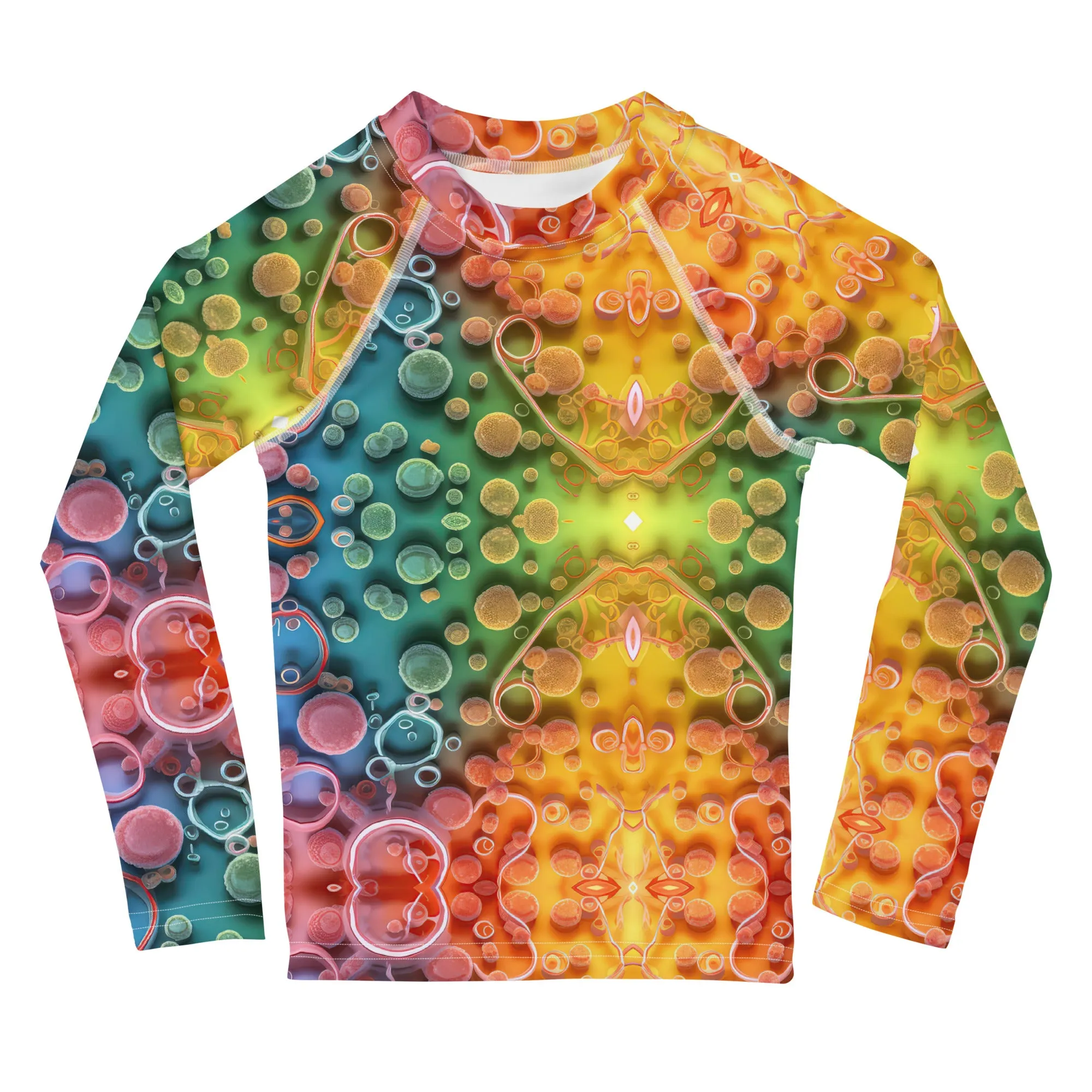 Kids Rash Guard Micro-Rainbow