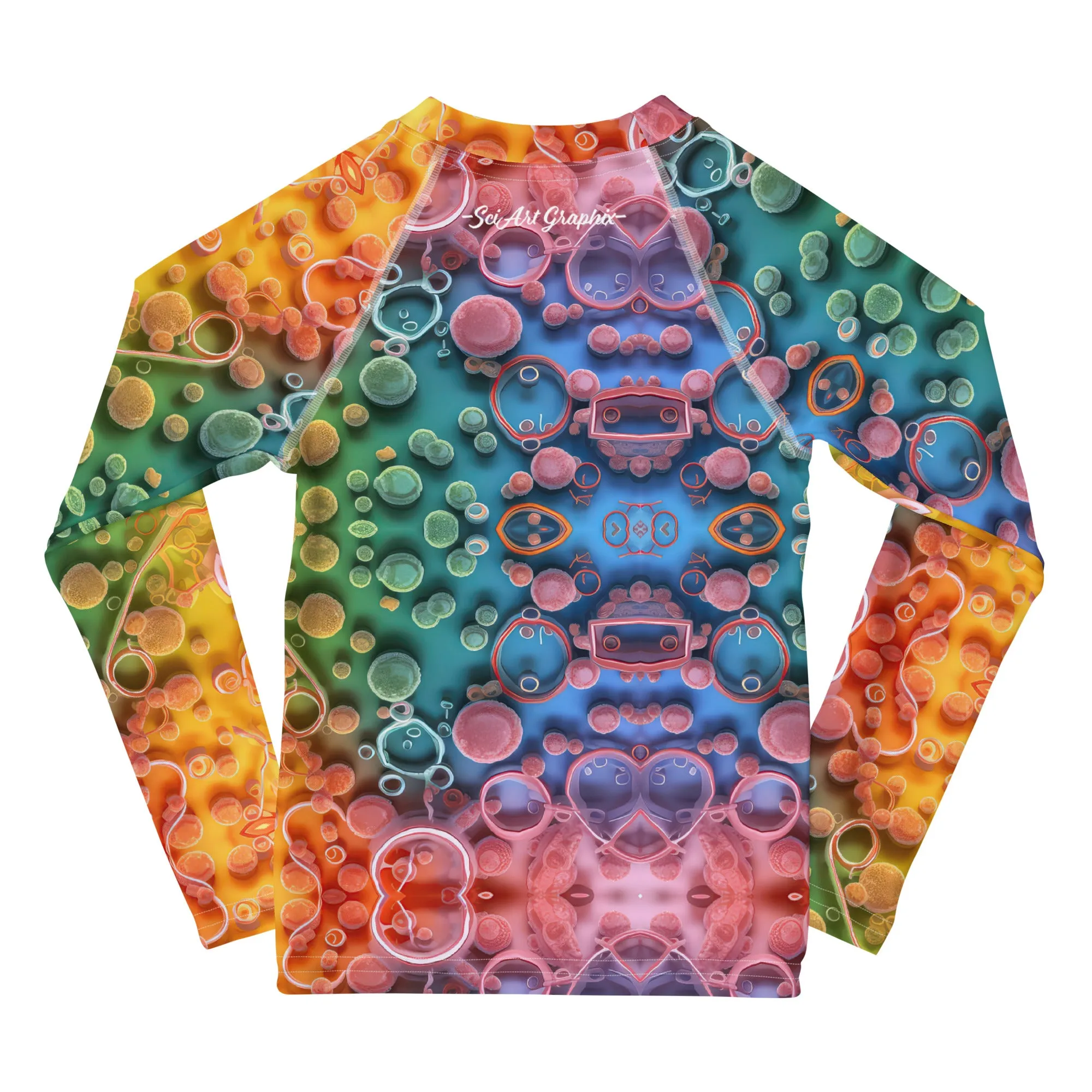 Kids Rash Guard Micro-Rainbow
