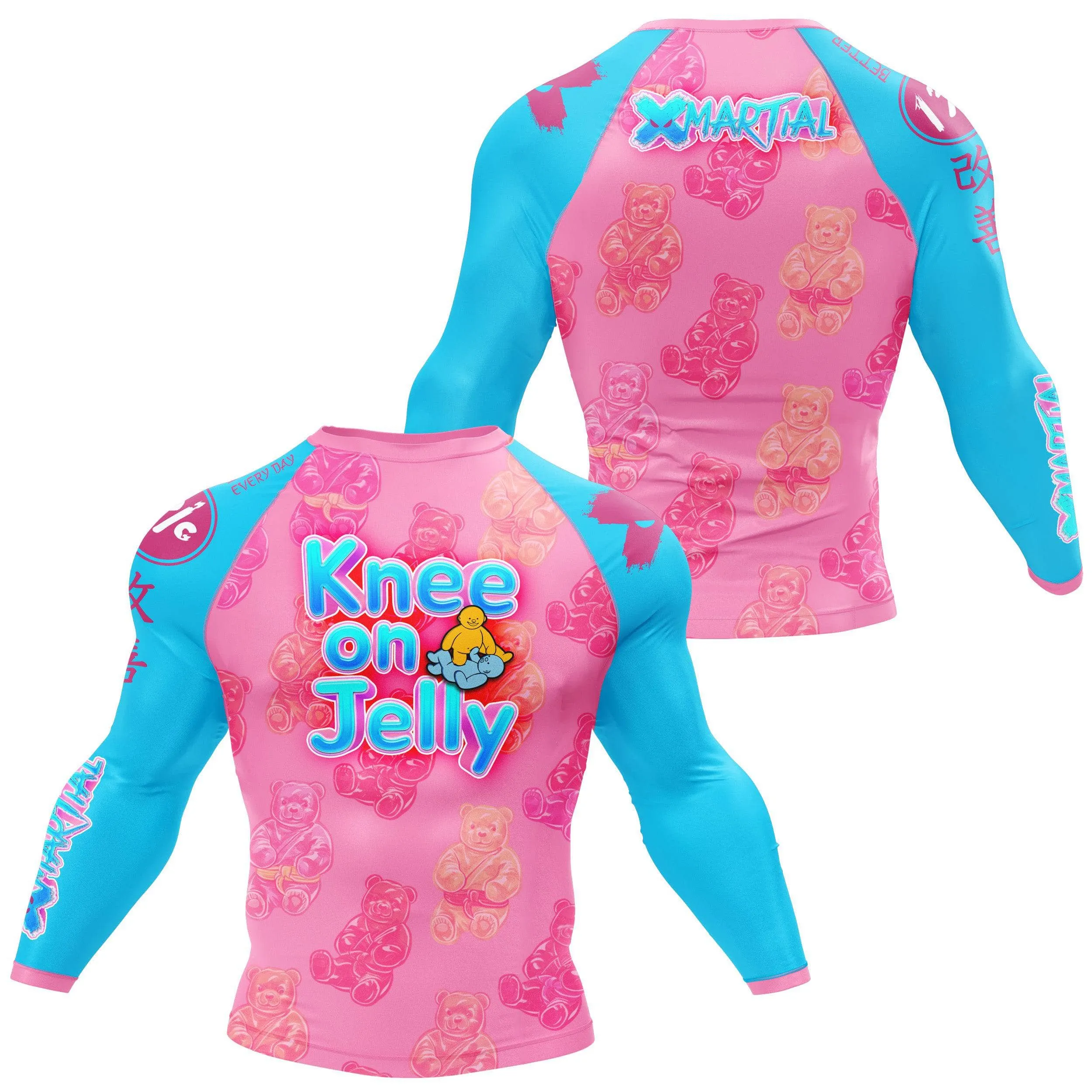 Knee on Jelly BJJ Rash Guard