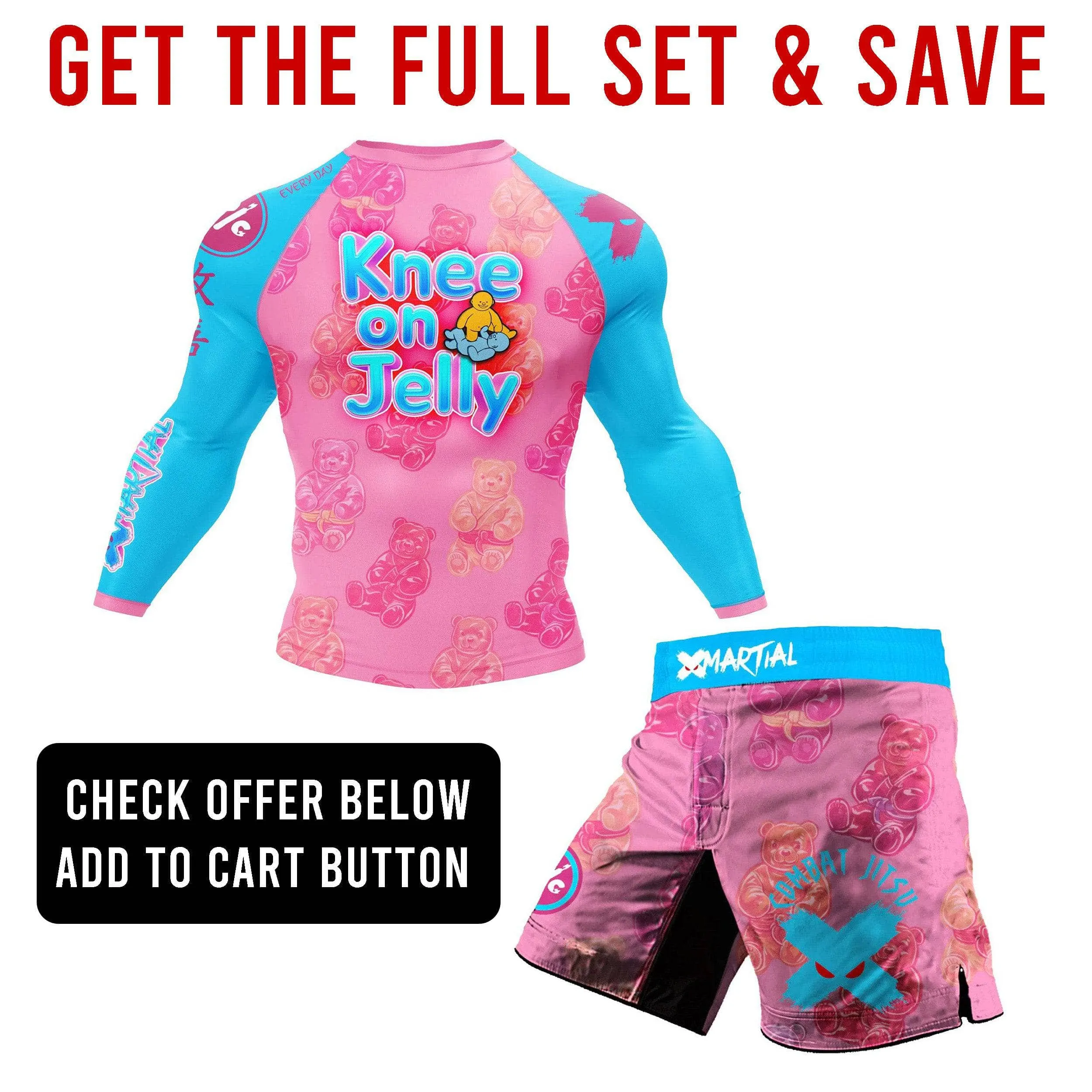 Knee on Jelly BJJ Rash Guard