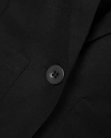 Lapel Neck Blazer & Drawstring Pants Combo