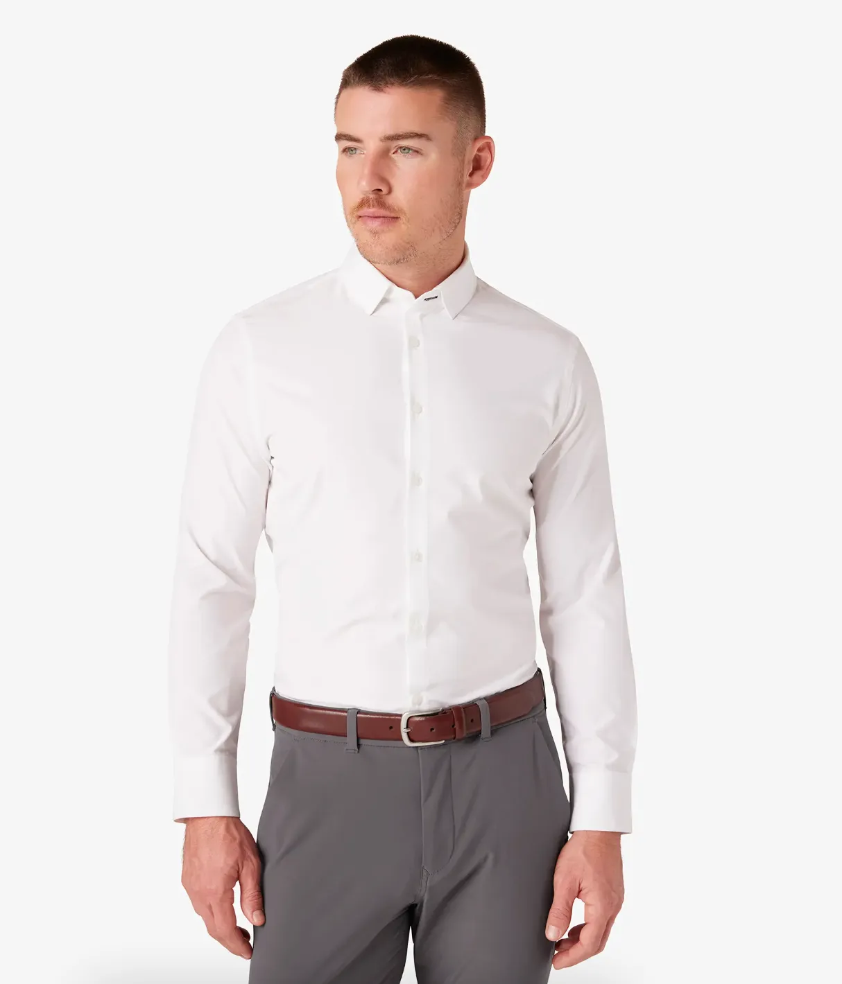 Leeward Classic Fit Tux Dress Shirt White