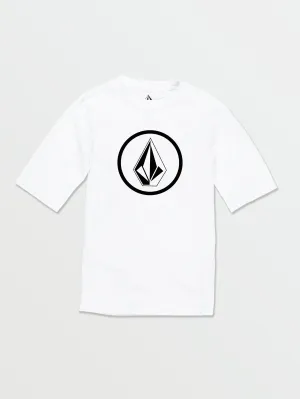 Little Boys Lido Solid Short Sleeve Rashguard - White
