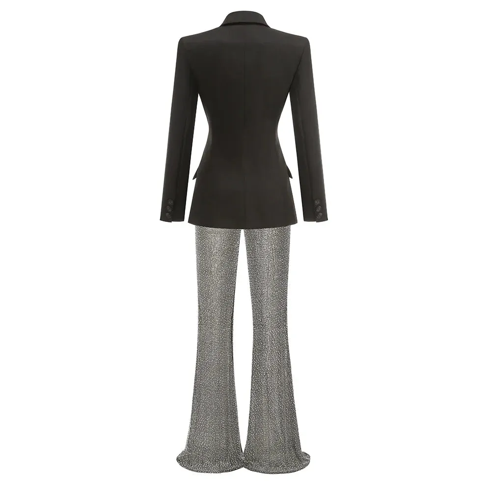 Livia Blazer Sequins Pants Set