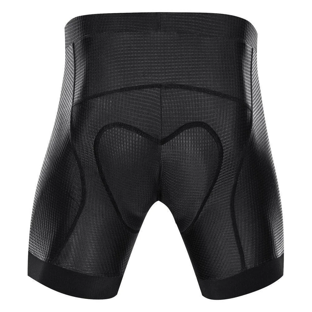 Lixada Men Bike Padded Shorts with Anti-Slip Leg Grips Cycling 3D Padded Underwear Bicycle Padding Riding Shorts Biking Underwear Shorts
