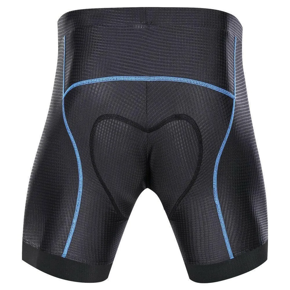 Lixada Men Bike Padded Shorts with Anti-Slip Leg Grips Cycling 3D Padded Underwear Bicycle Padding Riding Shorts Biking Underwear Shorts