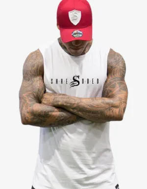 Longline Muscle Tank - White
