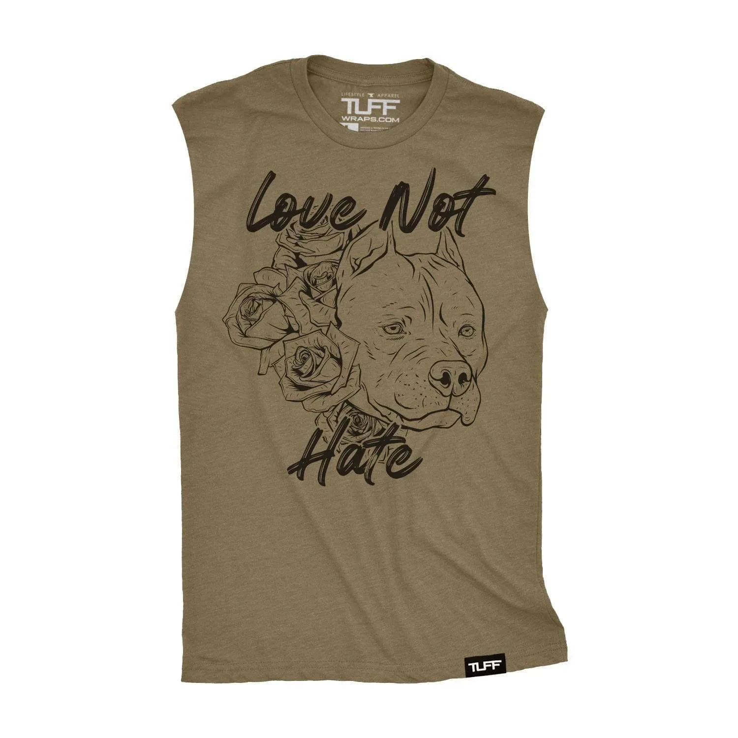 Love Not Hate Raw Edge Muscle Tank