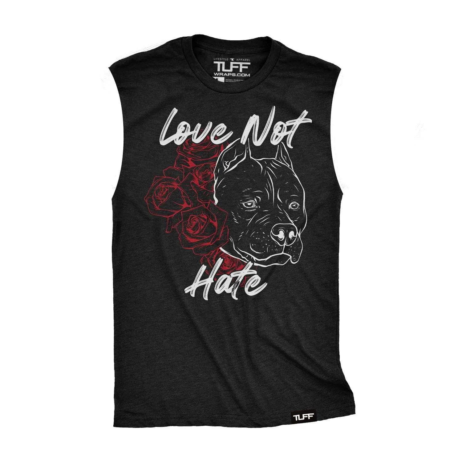 Love Not Hate Raw Edge Muscle Tank