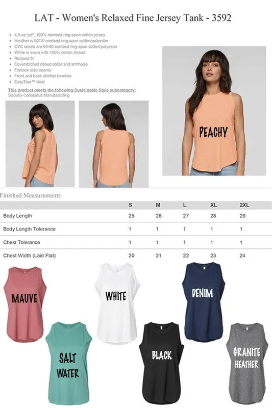 Mama Flower Letters Tank Top
