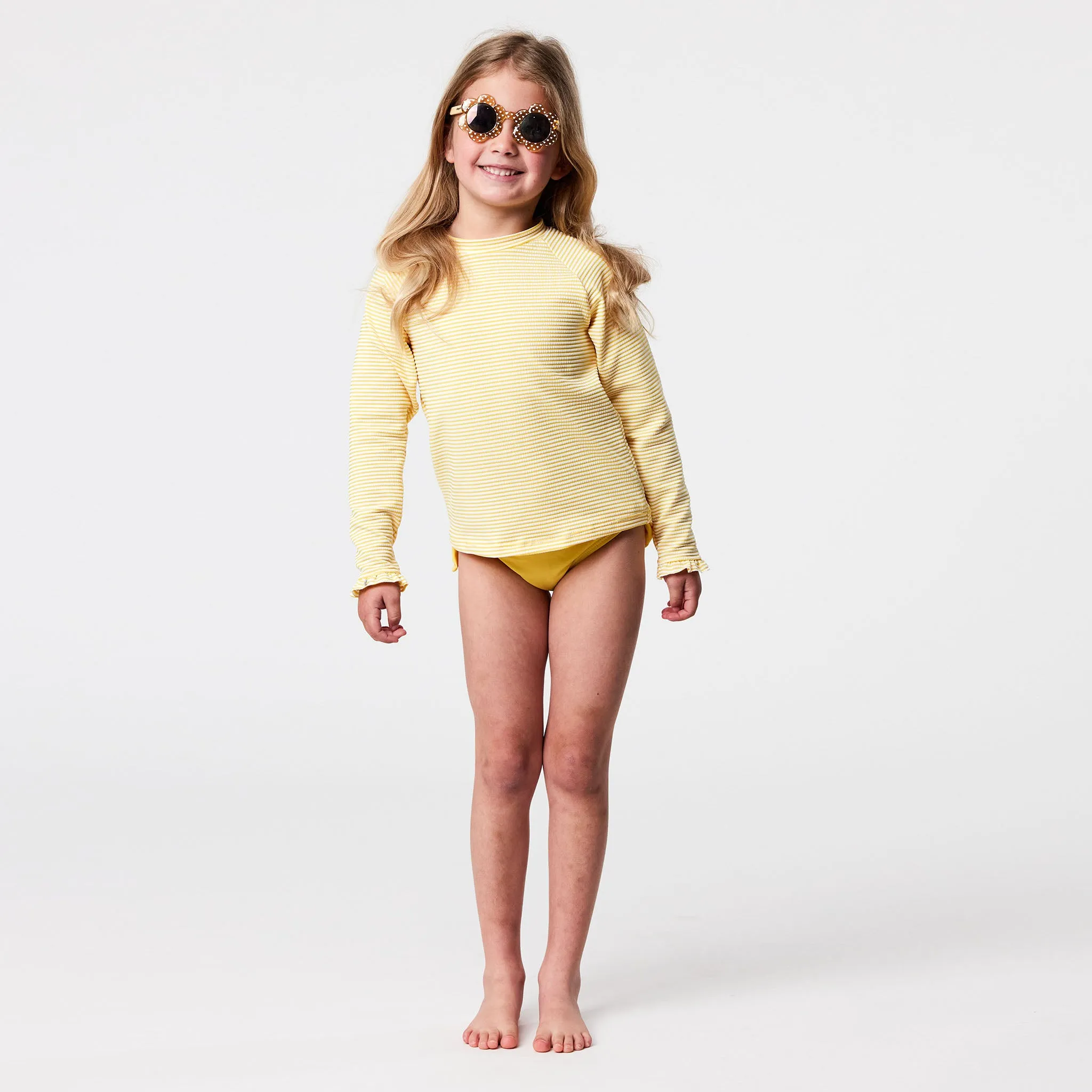 Marigold Stripe LS Rash Top
