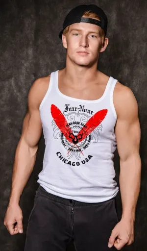 Men's Fierce White Muscle Shirt