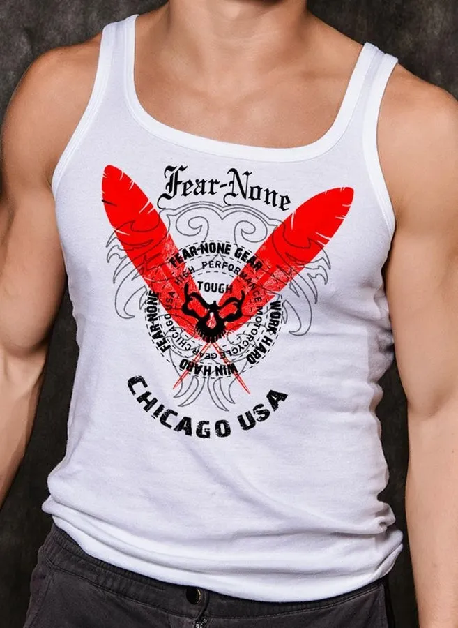 Men's Fierce White Muscle Shirt