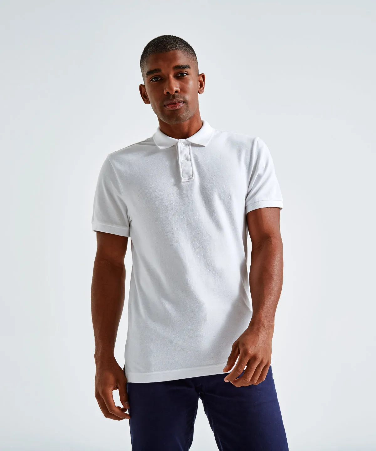 Mens infinity stretch polo | Cherry Red