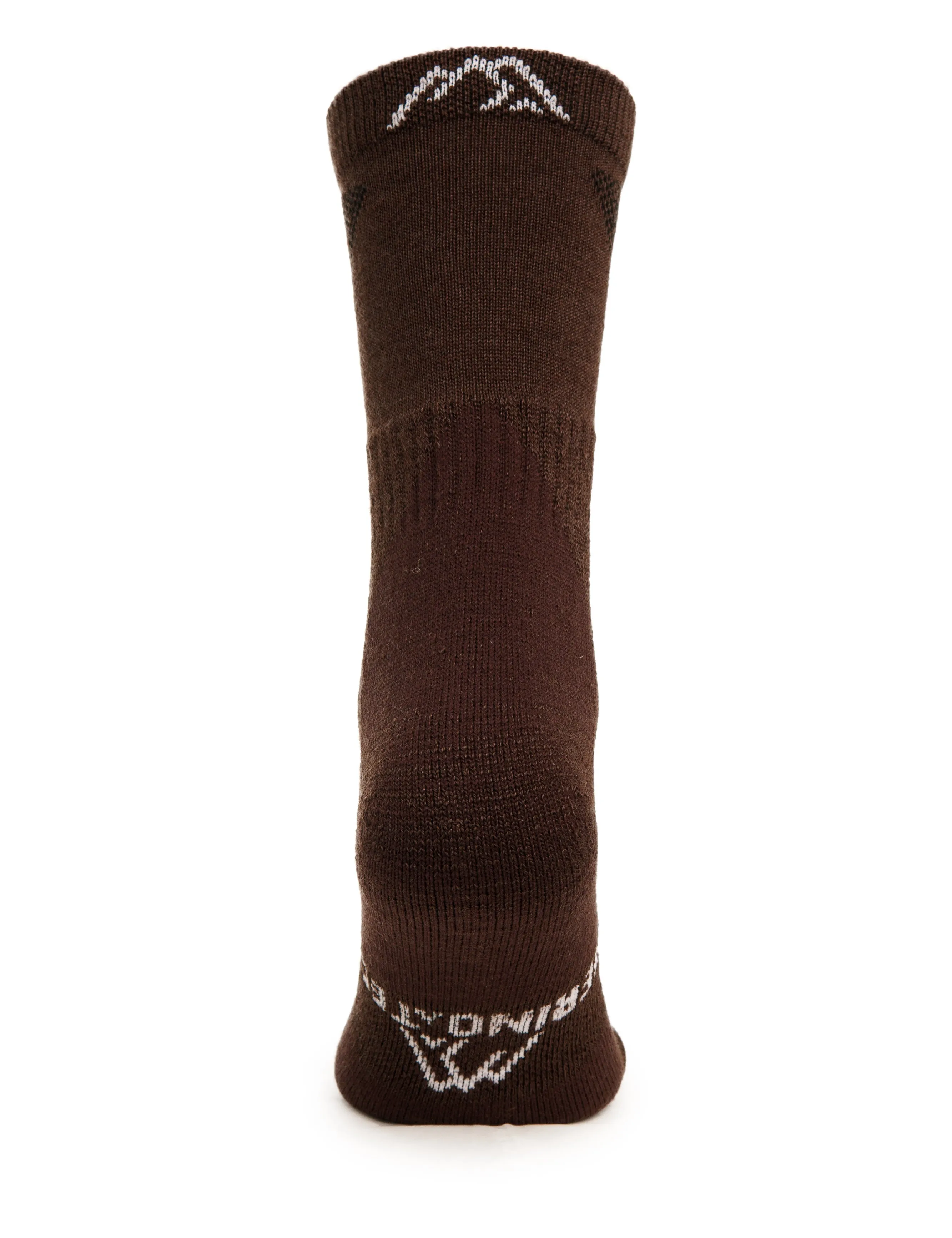 Merino Wool Hiking Socks - (Pack of 3) Brown