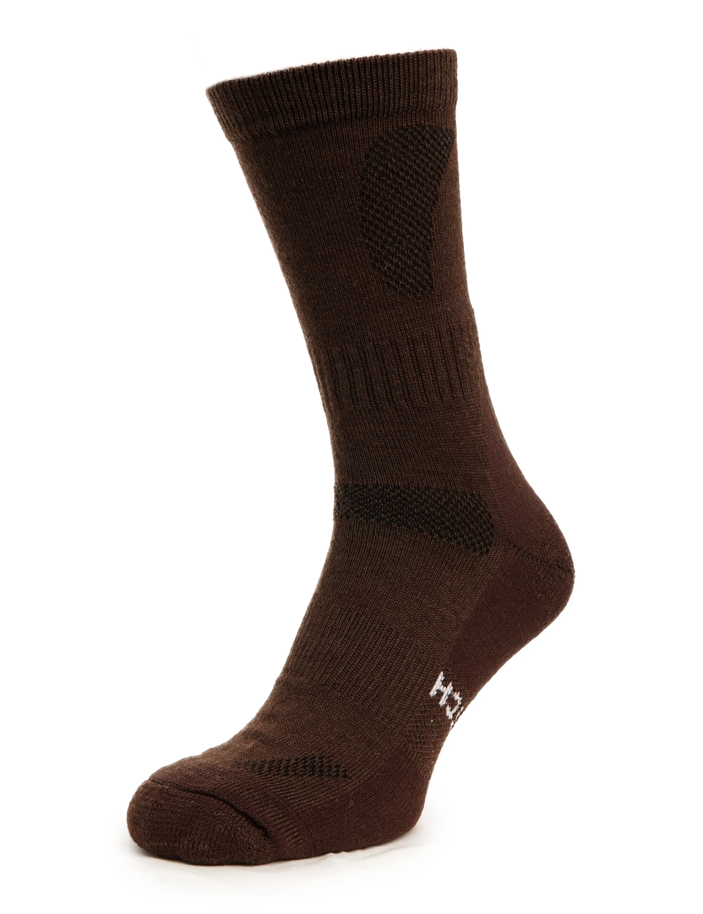Merino Wool Hiking Socks - (Pack of 3) Brown