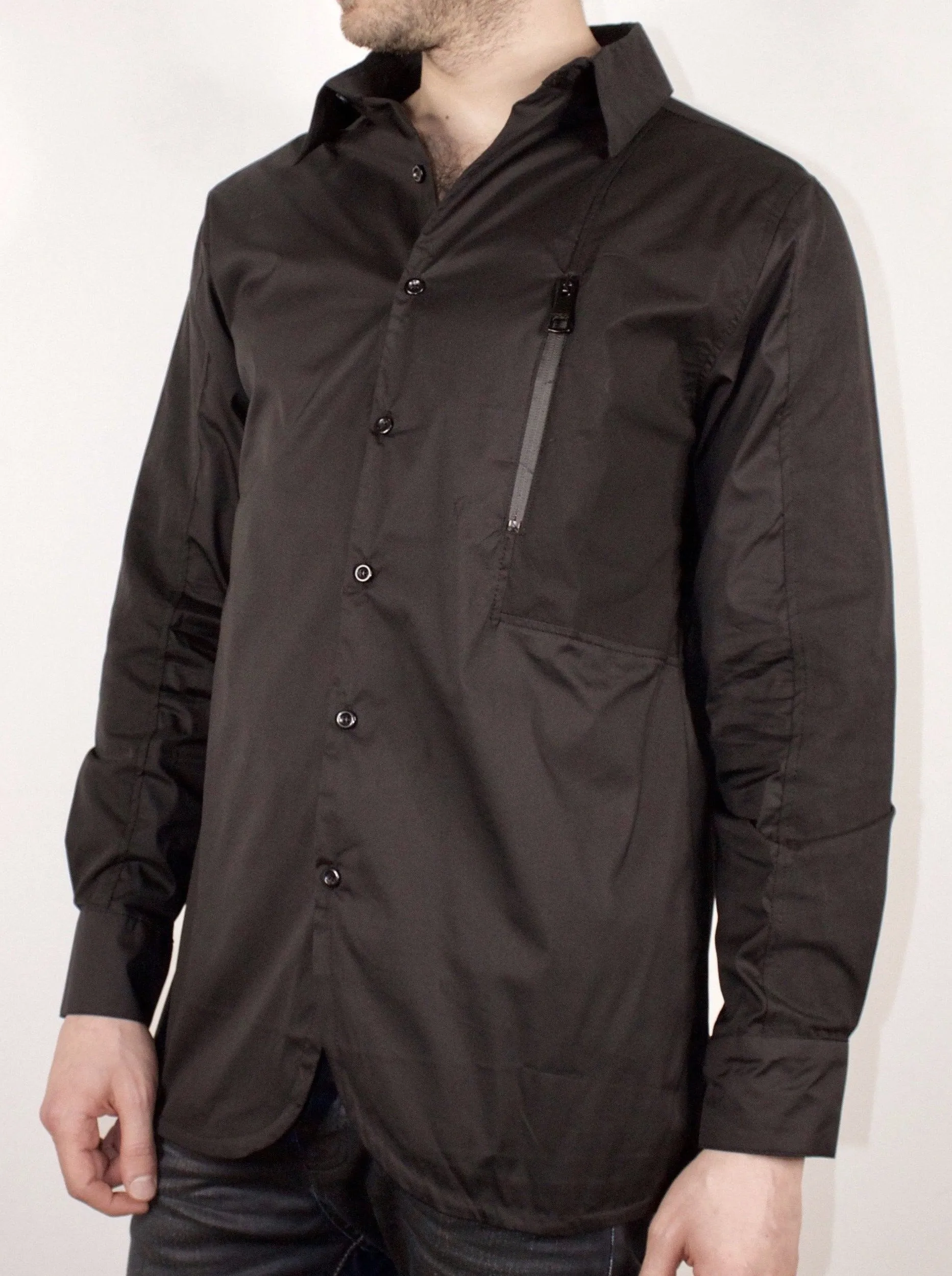 Minimalist Button Down - Black