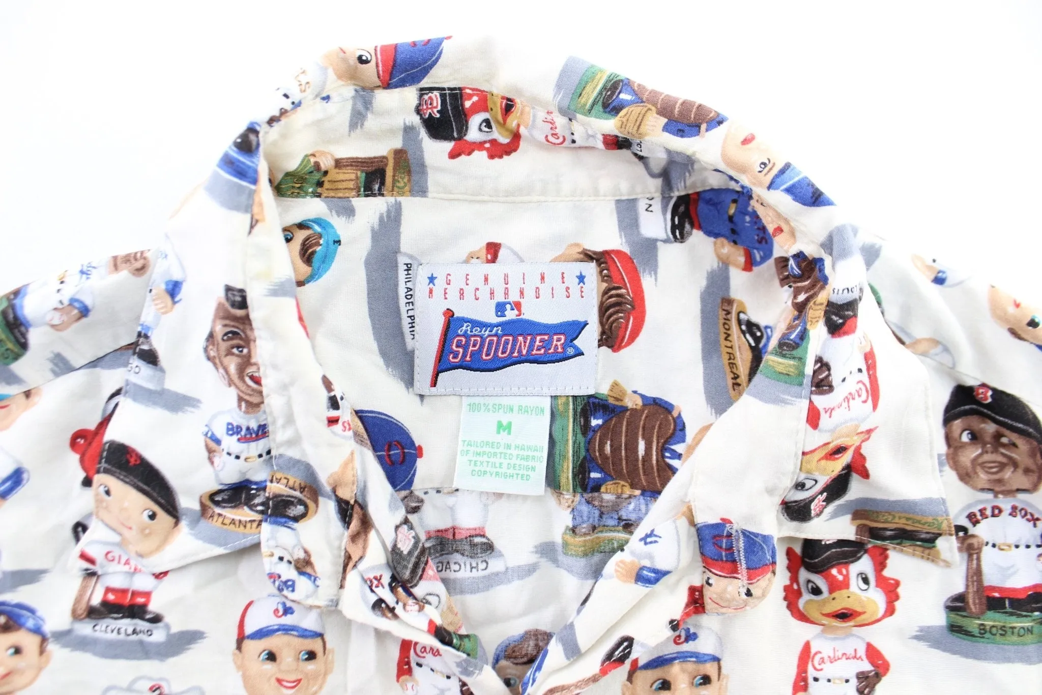 MLB Reyn Spooner Bobbleheads Print Button Down