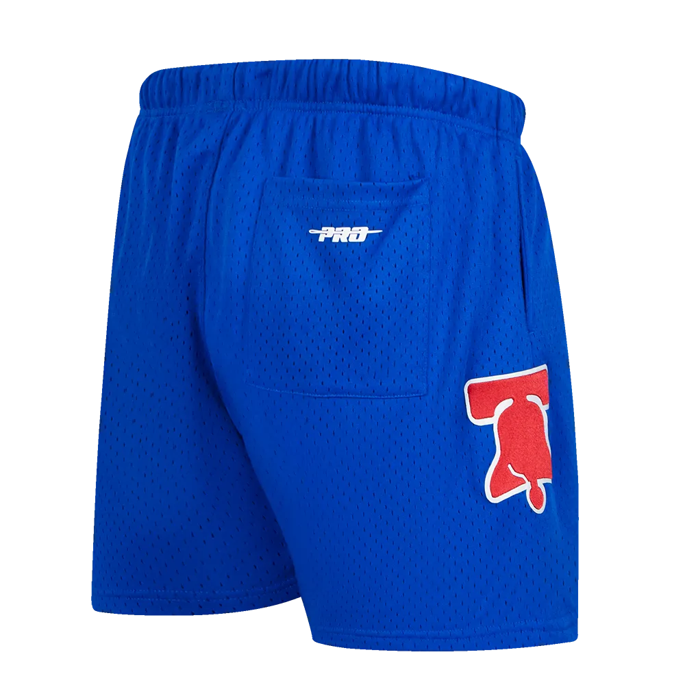 NBA PHILADELPHIA 76ERS CLASSIC MESH MEN'S SHORT (ROYAL BLUE)