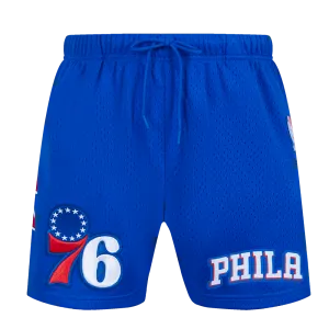 NBA PHILADELPHIA 76ERS CLASSIC MESH MEN'S SHORT (ROYAL BLUE)