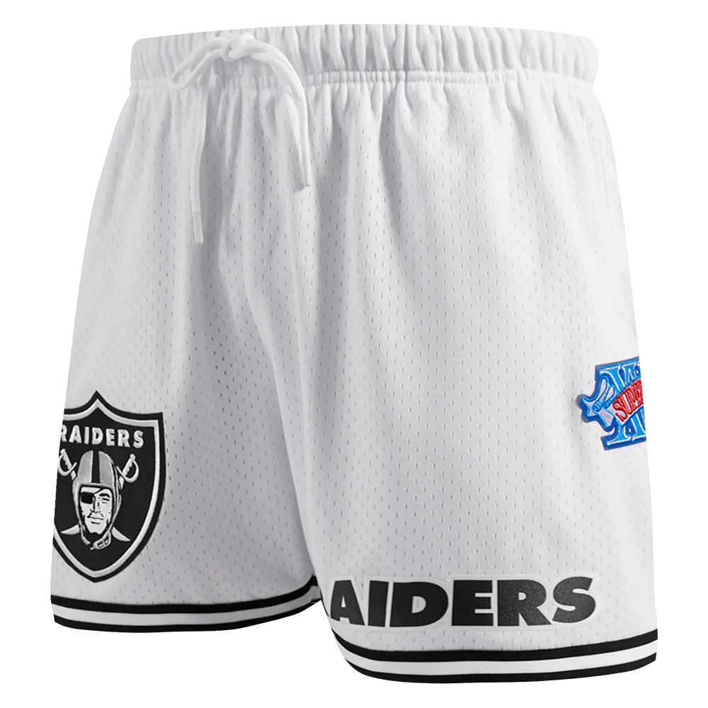 NFL LAS VEGAS RAIDERS CLASSIC MESH MEN'S SHORT (WHITE / BLACK / WHTE)