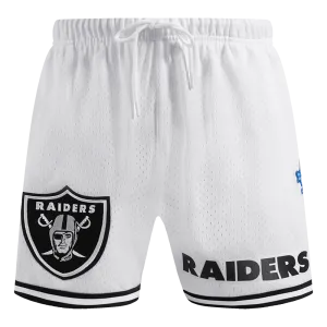 NFL LAS VEGAS RAIDERS CLASSIC MESH MEN'S SHORT (WHITE / BLACK / WHTE)