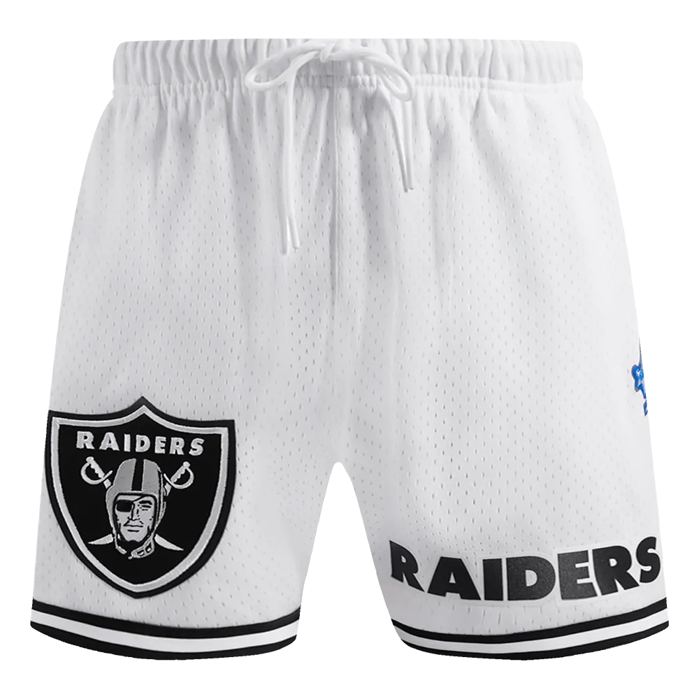 NFL LAS VEGAS RAIDERS CLASSIC MESH MEN'S SHORT (WHITE / BLACK / WHTE)