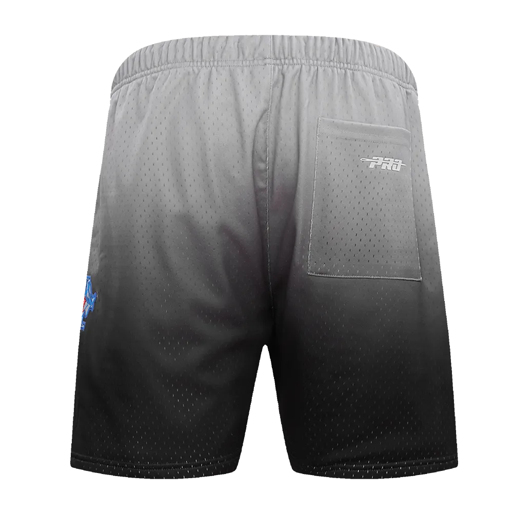 NFL LAS VEGAS RAIDERS TEAM OMBRE MEN'S MESH SHORT (BLACK/GRAY)
